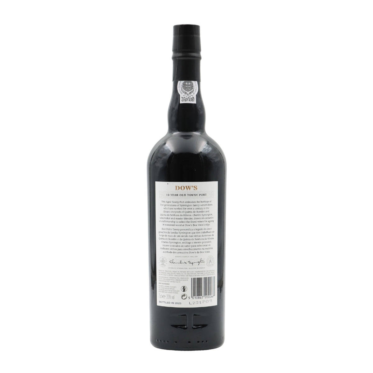 Vino Oporto Dow's 10 Años Tawny Port 750 ml