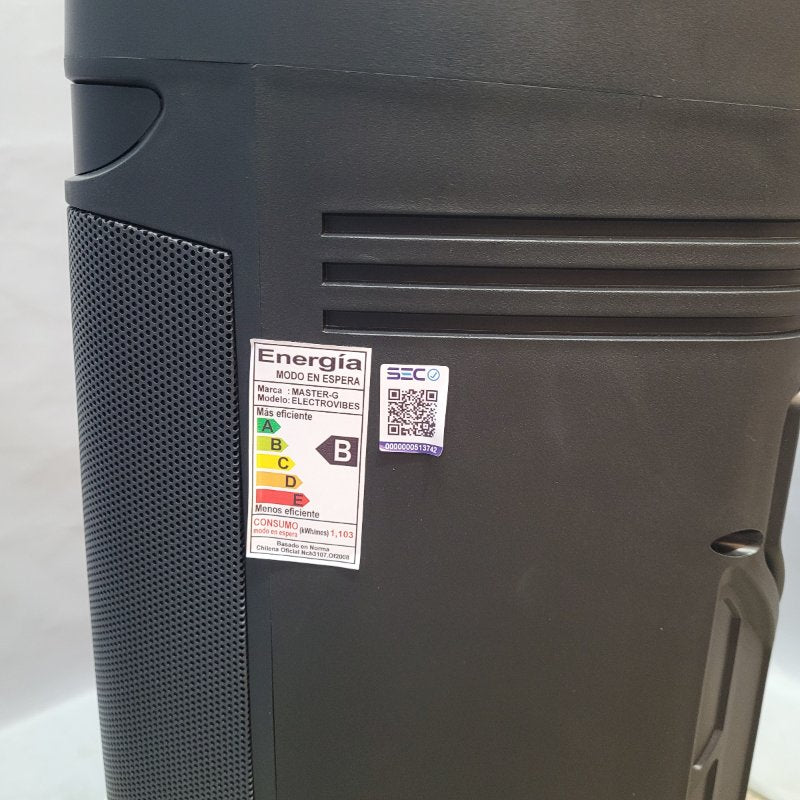 Parlante Bluetooth Karaoke Master-G Electrovibes 8" X2 16.000 Watts
