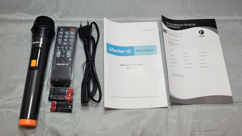 Parlante Bluetooth Karaoke Master G Atenea 8"X2 16.000 Watts