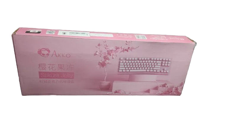 Teclado Mecánico Con Cable Epomaker Akko Sakura De 87 teclas Rgb Ptb Piding Rosa