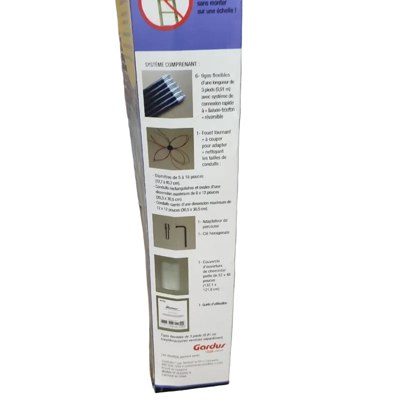 Sistema De Limpieza Giratorio Para El Hollin De La Chimenea Gardus Rch205 Sooteater