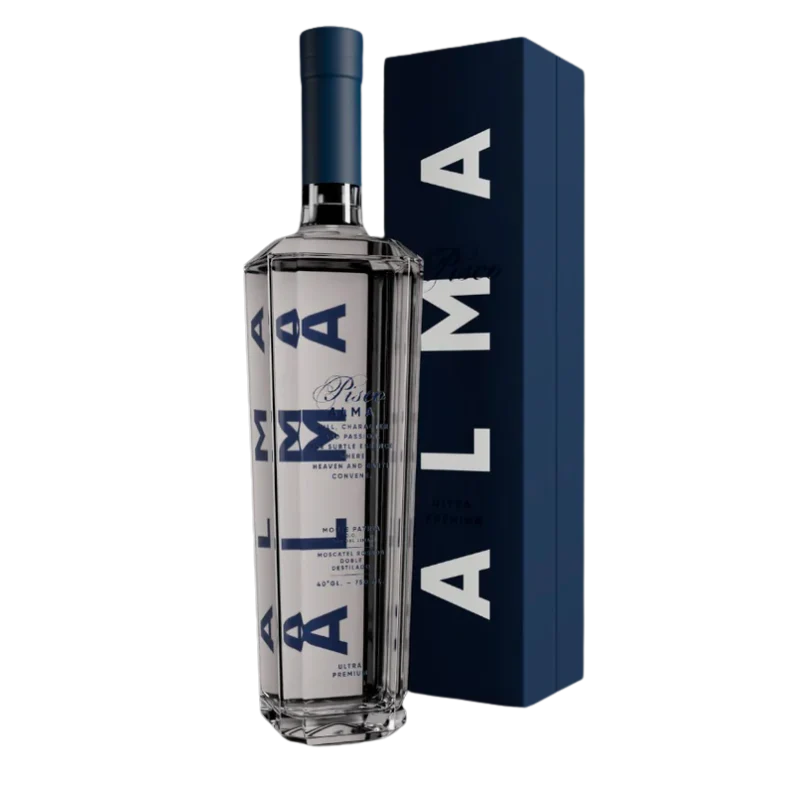 Pisco Alma Ultra Premium Moscatel Rosada Doble Destilado 750 ml