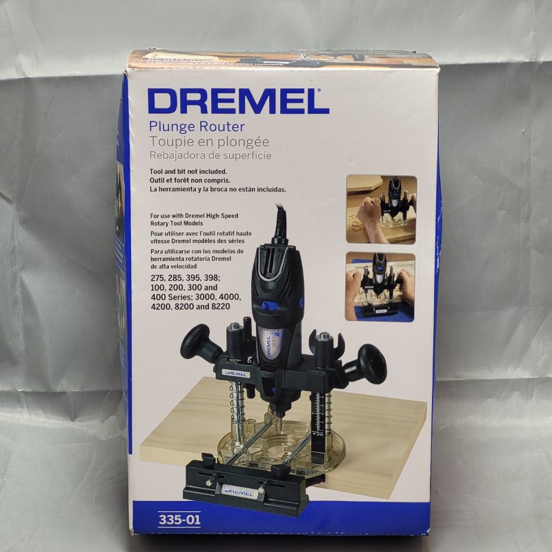 Fresadora de Inmersión Dremel 335-01 - Herramienta de Precisión para Trabajos en Madera, Plástico y Metal