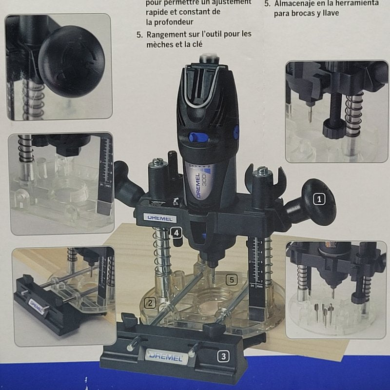Fresadora de Inmersión Dremel 335-01 - Herramienta de Precisión para Trabajos en Madera, Plástico y Metal