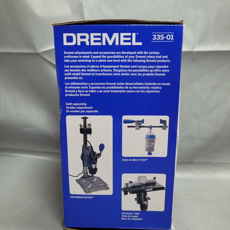 Fresadora de Inmersión Dremel 335-01 - Herramienta de Precisión para Trabajos en Madera, Plástico y Metal