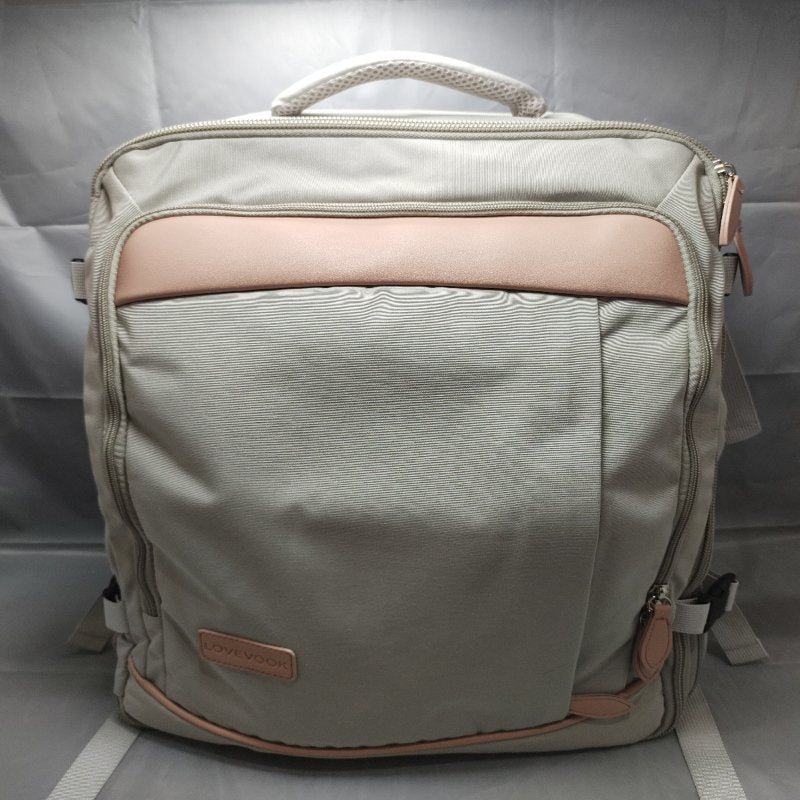 Mochila De Viaje Lovevook Gris Claro Y Rosa 40 Litros