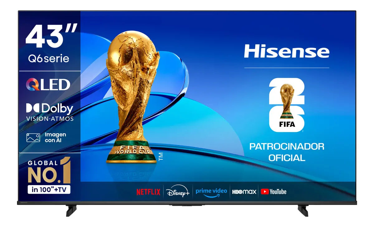 QLED TV 4K Hisense 43Q6QV 43 Pulgadas