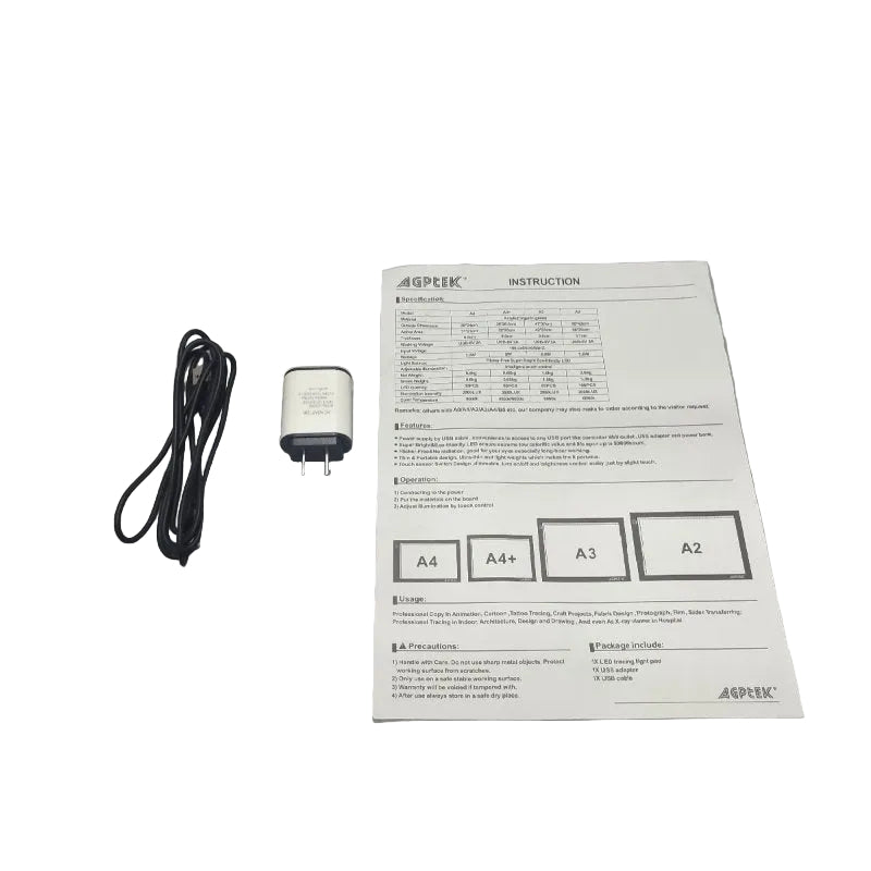 Mesa De Luz Dibujo Led Agptek A3usb Blanco A3 Size