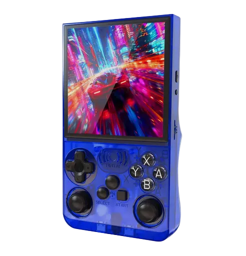 Consola Retro Gaming Gaminja con Pantalla IPS de 4 Pulgadas, Azul