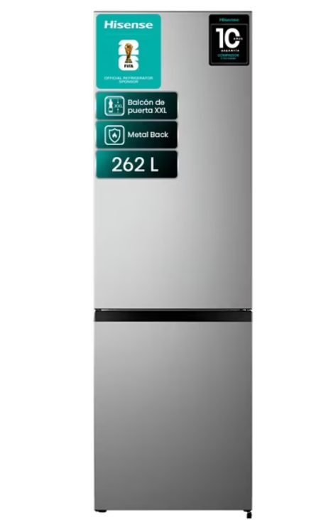 Refrigerador Hisense RB341NL Gris 262 Litros
