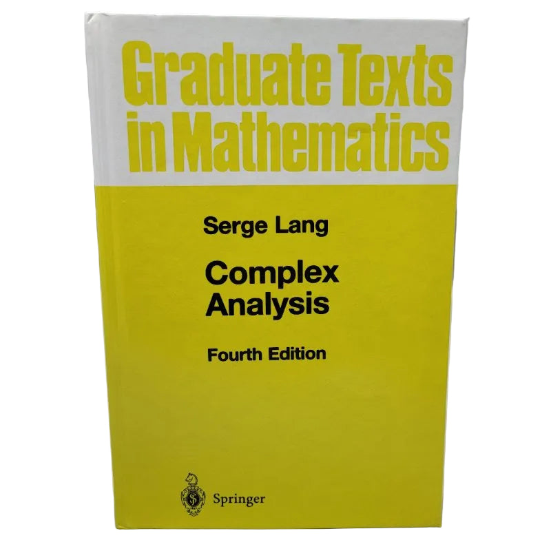 Libro Serge Lang Springer Complex Analysis