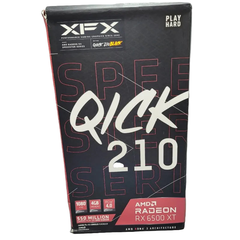 Tarjeta Grafica Para Juegos Xfx Speedster Qick210 Radeon Rx 6500 xt Negro 4gb
