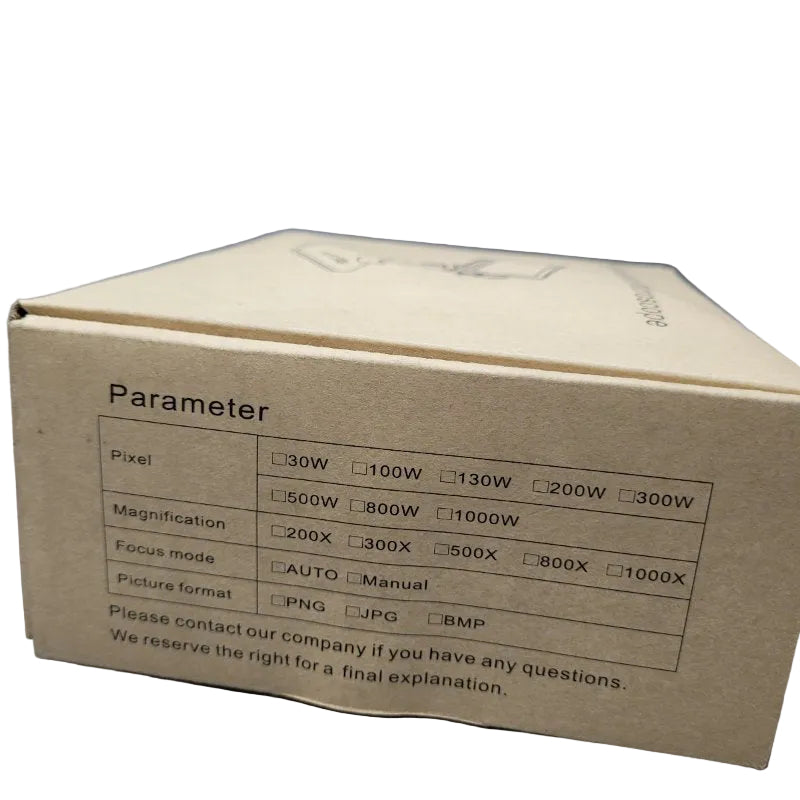 Microscopio Digital DM4 con Pantalla LCD 4.3", Endoscopio con Grabación HD 720p, Zoom 1000X y Soporte Incluido