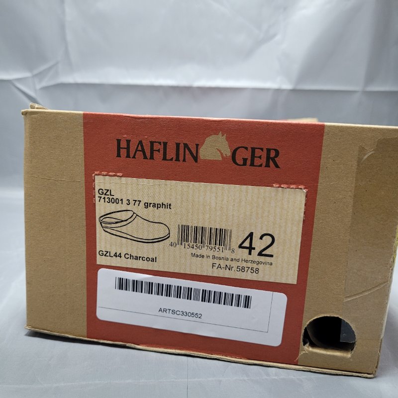 Zueco Haflinger Gzl44 Charcoal Negro 42  - 26.5cm