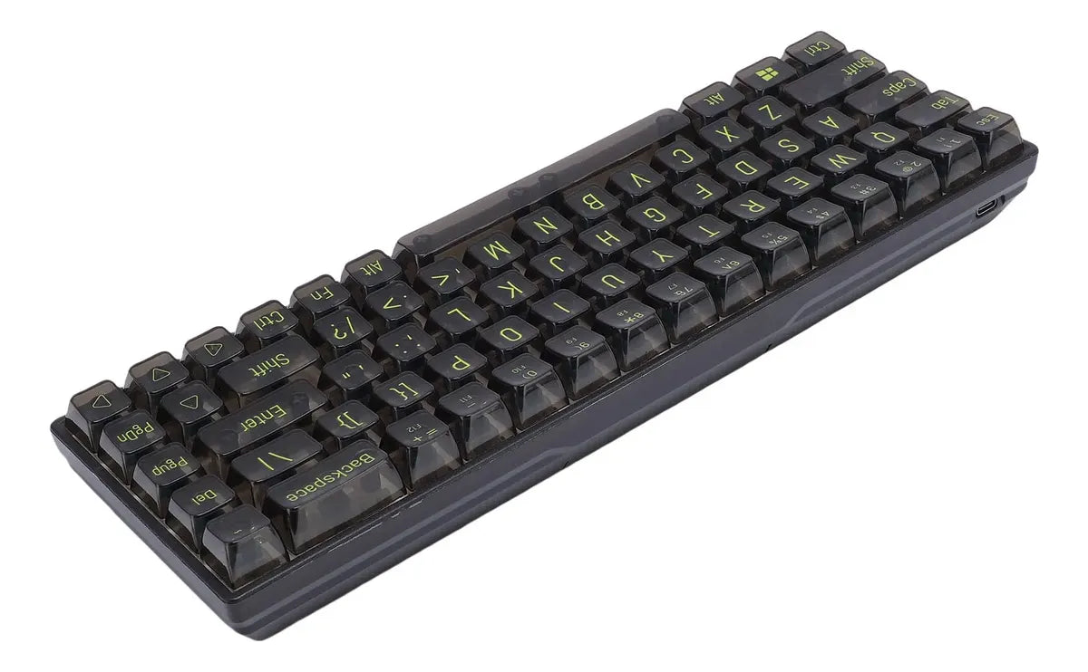 Teclado Mecánico Gamer 68 Teclas Transparente