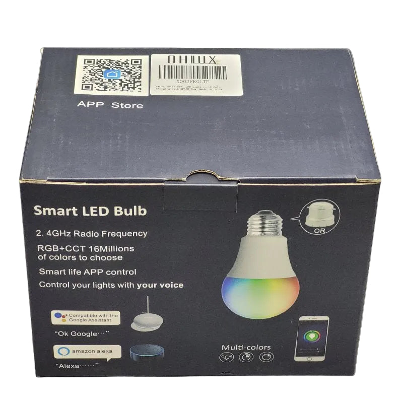 Pack de 6 Bombillas LED Inteligentes Ohlux