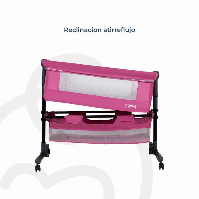 Cuna Colecho Bebesit Hovi Cozy con Colchón y Mosquitero, Rosado