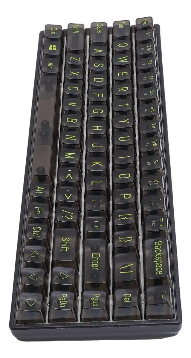 Teclado Mecánico Gamer 68 Teclas Transparente