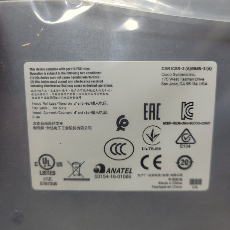 Switch 24 Puertos Cisco Series 350-28mpk9na Gris