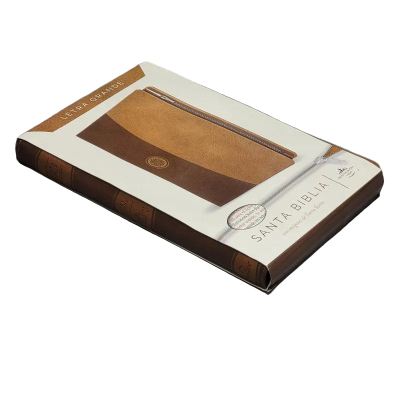 Biblia Reina-Valera 1960 Letra Grande, Cierre Magnético, Símil Piel Marrón
