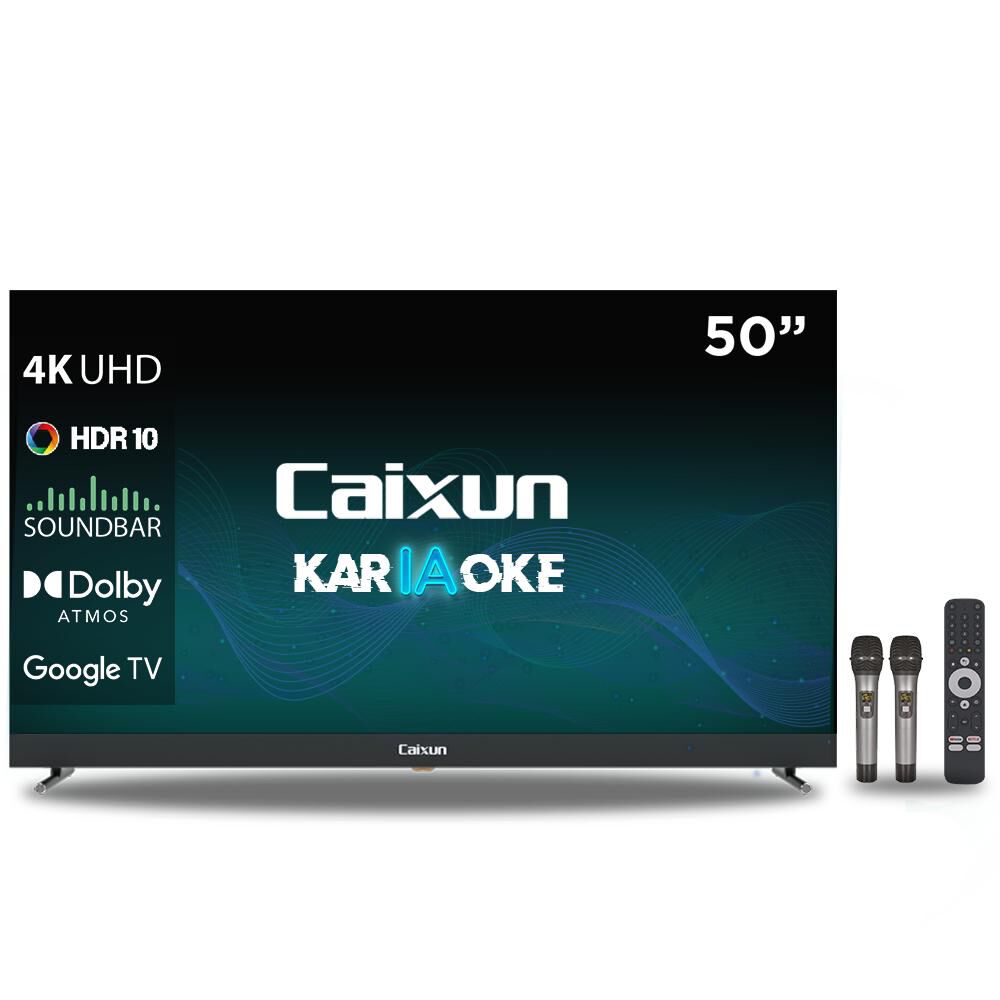 Smart Tv 4k Ultra Hd 50 Pulgadas Caixun C50vaug Negro