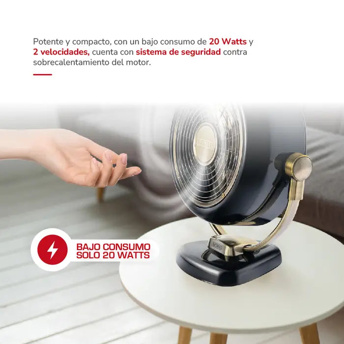 Ventilador de Mesa 8" Retro Thomas TH-12BNM