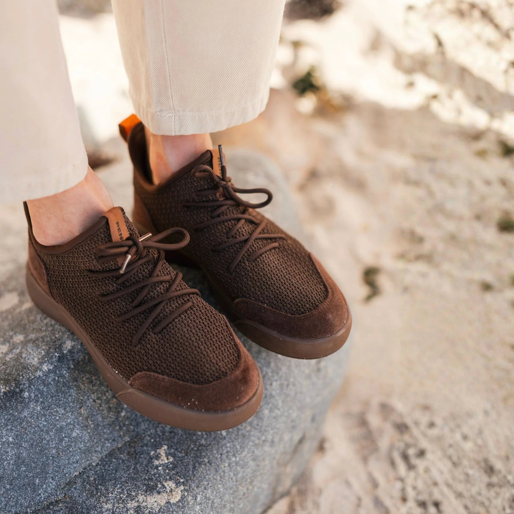 Zapatillas Renox Versaknit – Chocolate, Talla 35 CL