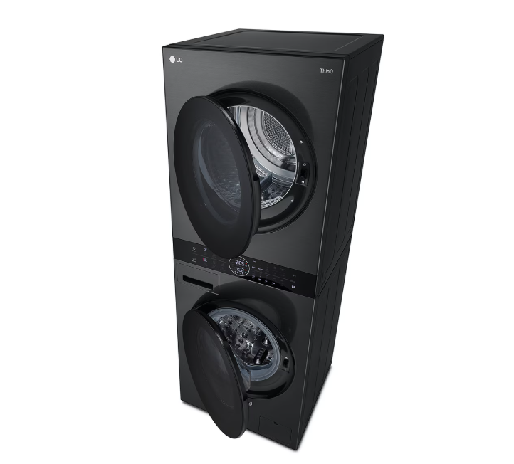 Lavadora Secadora Washtower Lg Wk14bs6 Negro 14kg / 10kg