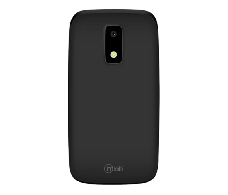 Celular Senior Tipo Almeja 4G Negro Shell 9204 Mlab