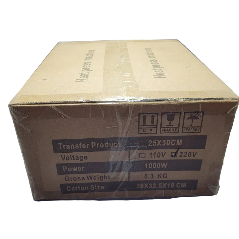 Plancha Portátil Estampadora Sublimadora Hoby Easypress 25x30 cm