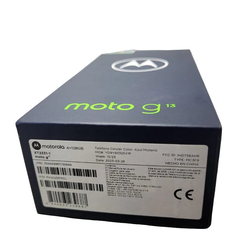 Celular Motorola Moto G13 128GB 4GB RAM - Azul Misterio