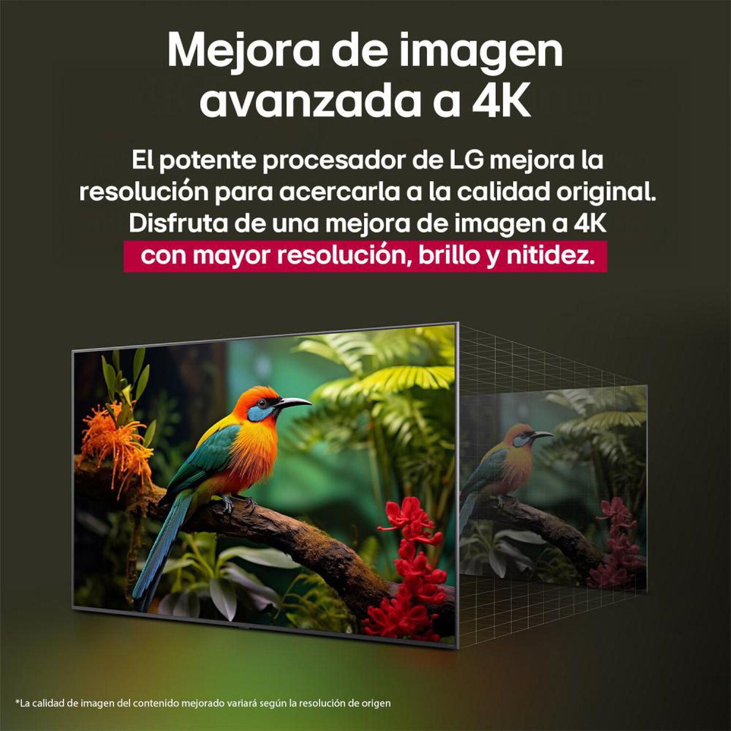 Smart TV LG QNED73  55QNED73ASA, Ultra HD 4K, 55 pulgadas