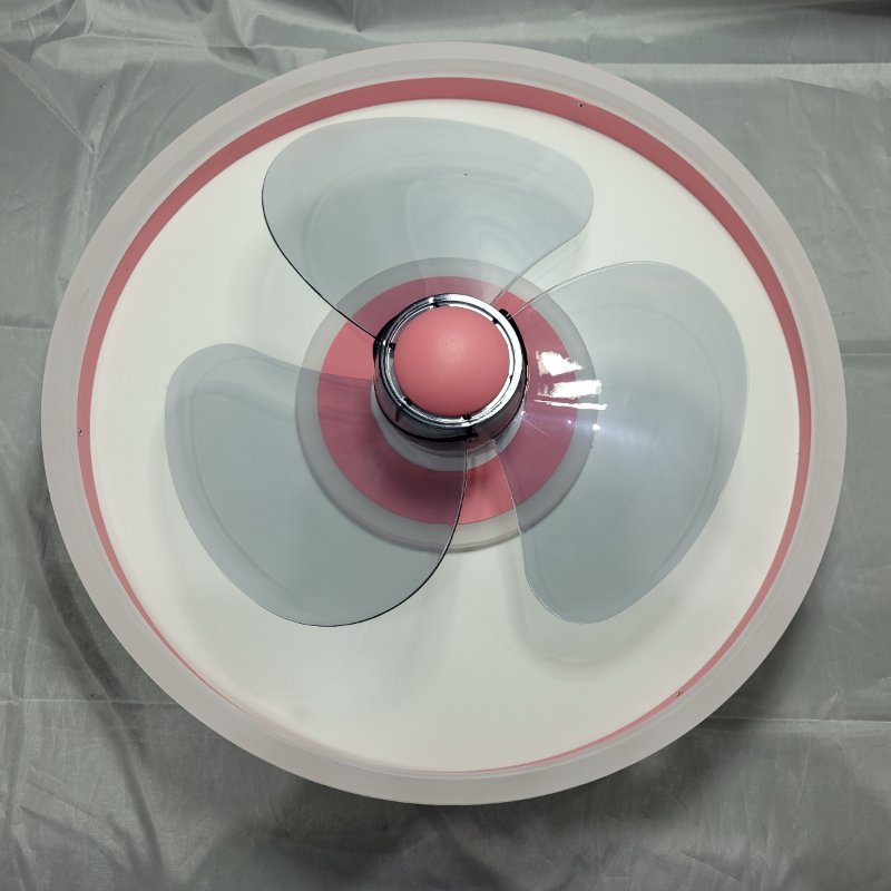 Ventilador de Techo con Lampara LED 2 en 1 Control Remoto - Rosa Claro