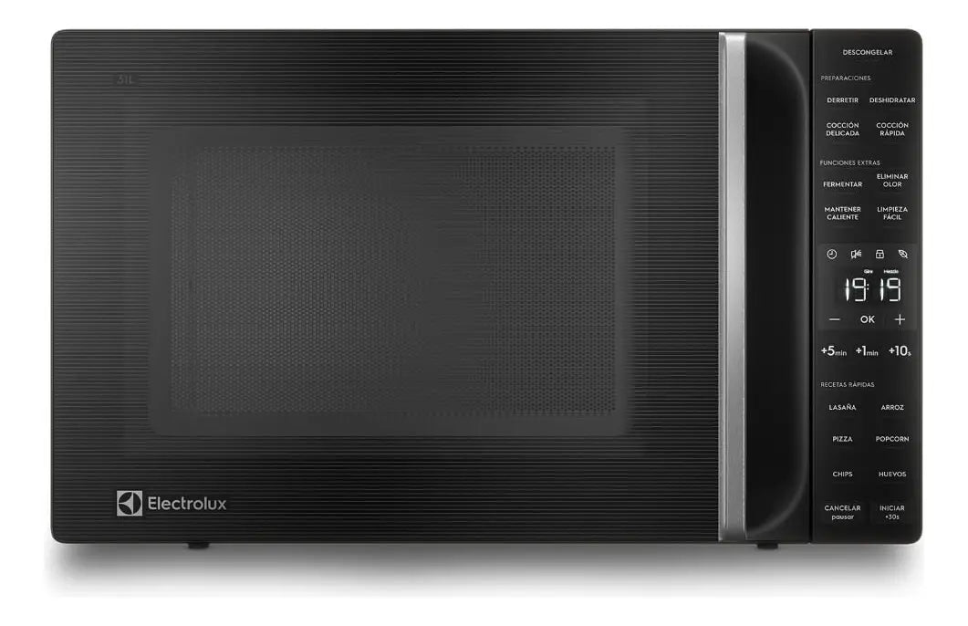 Microondas Digital Electrolux ME31N Negro 31 Litros