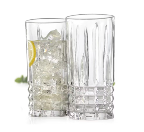 Juego Vaso De Cristal Alto Jugo Bebida 450Ml 6 Unidad