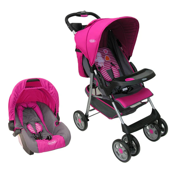 Coche Bebesit Travel System Zoom Rosado