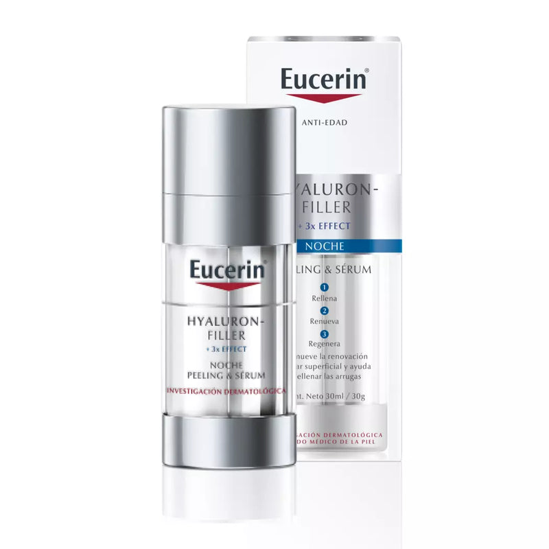 Pack Eucerin, Serum & Peeling Eucerin Hyaluron Filler Noche y Gel Facial Eucerin Hyaluron-Filler Hydrating Booster