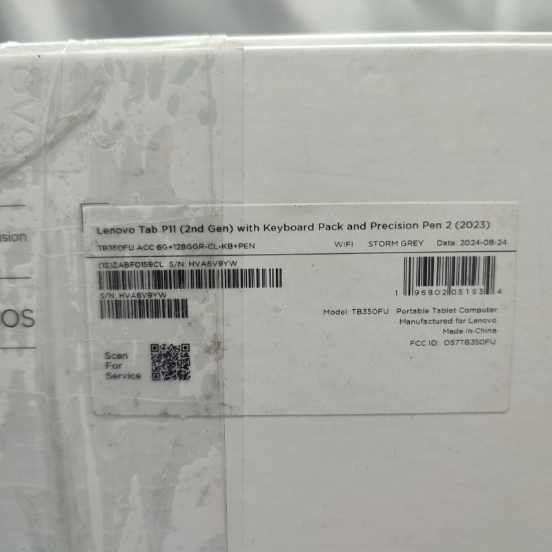 Kit Tablet Lenovo Tab P11 Storm Gray Teclado + Lápiz 4GB 128GB 11"