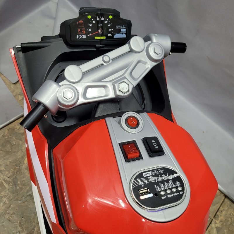 Motocicleta Eléctrica Little Monkey 48826 Verde, Blanco y Rojo