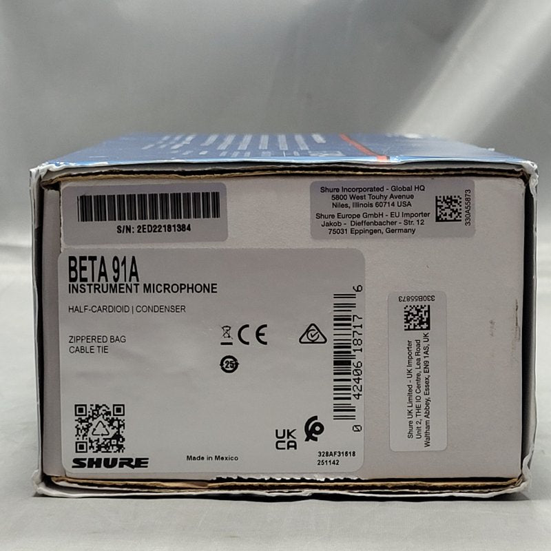 Micrófono de Bombo Shure Beta 91A