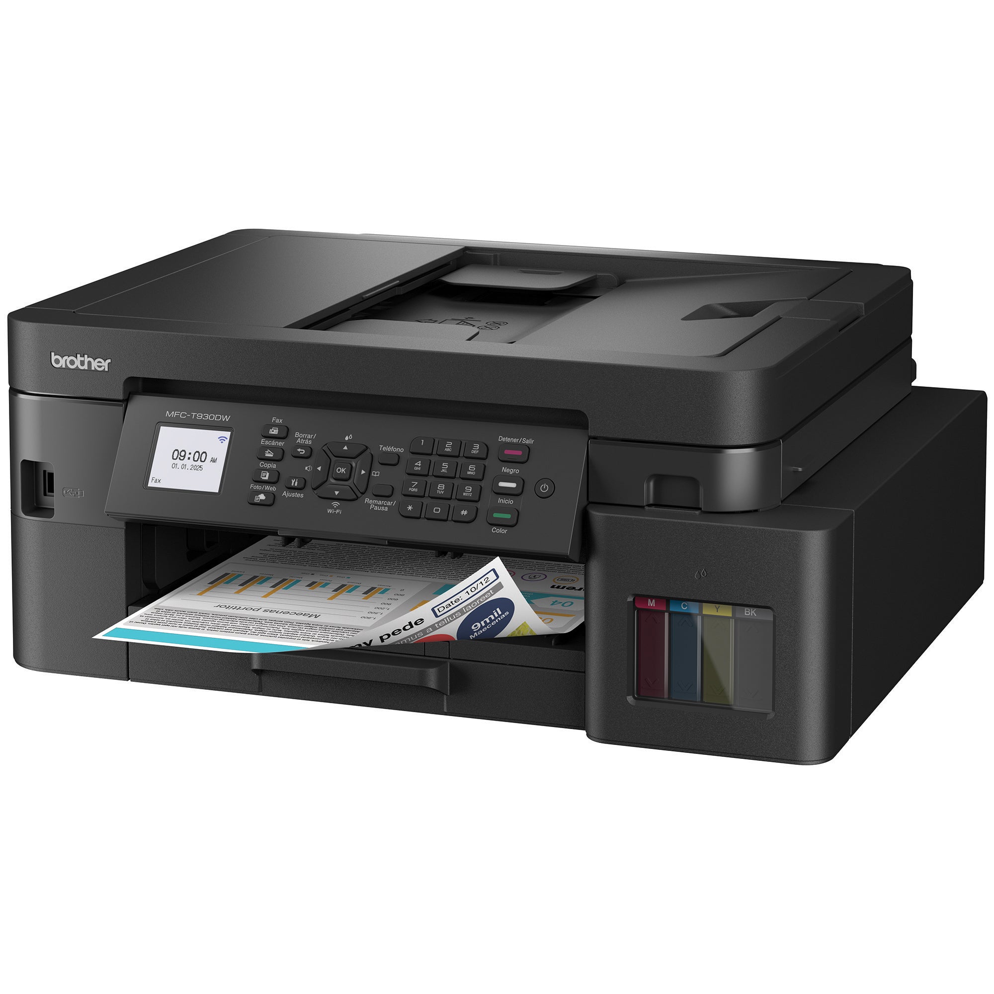 Impresora Multifuncional Brother MFC-T930DW Negro