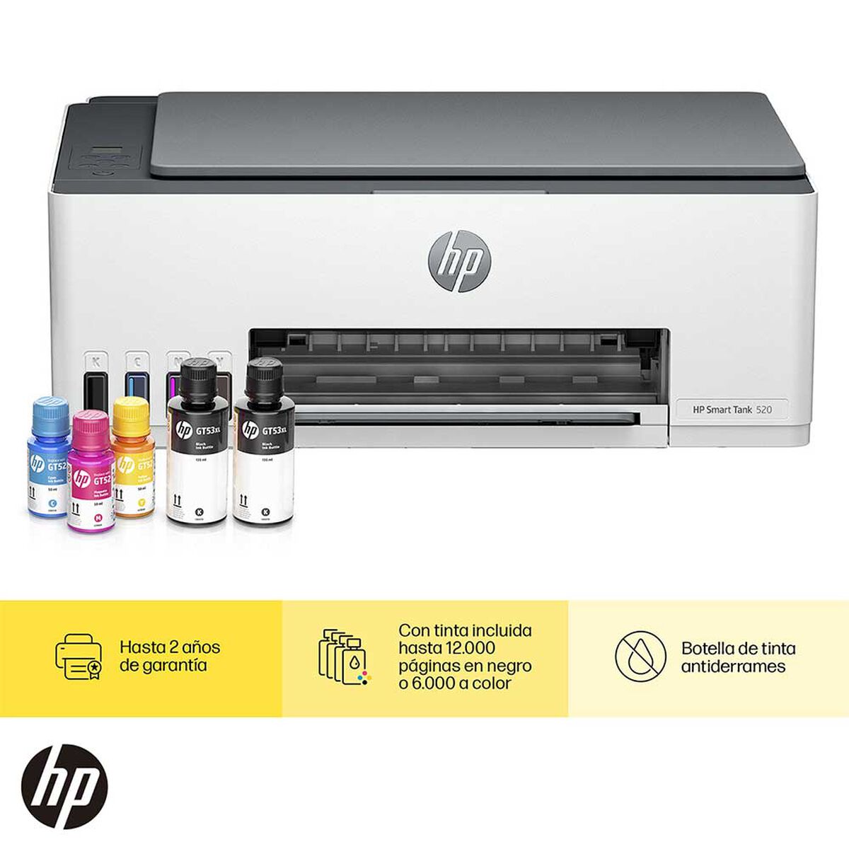 Impresora Con Tanque De Tinta Alta Capacidad Hp Smart Tank 520