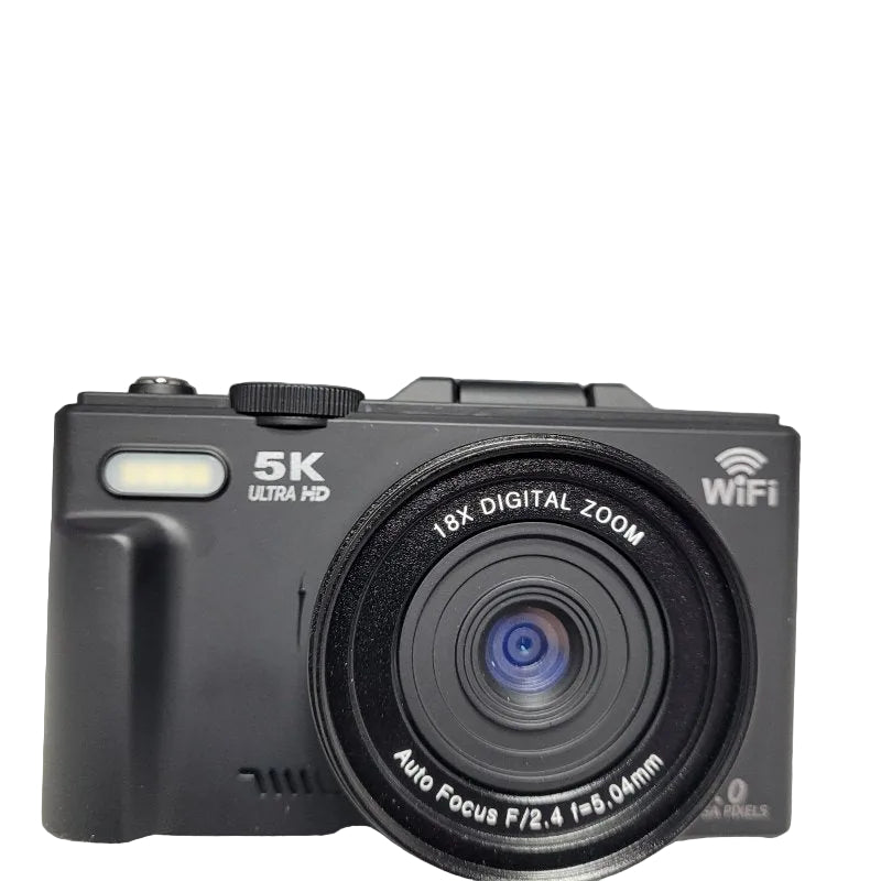 Cámara Digital 5K Ultra HD 75 MP con Memoria 32 GB Incluida