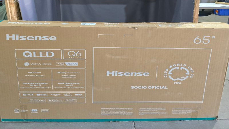 Smart TV Hisense 65Q6QV QLED 65 Pulgadas 4K UHD