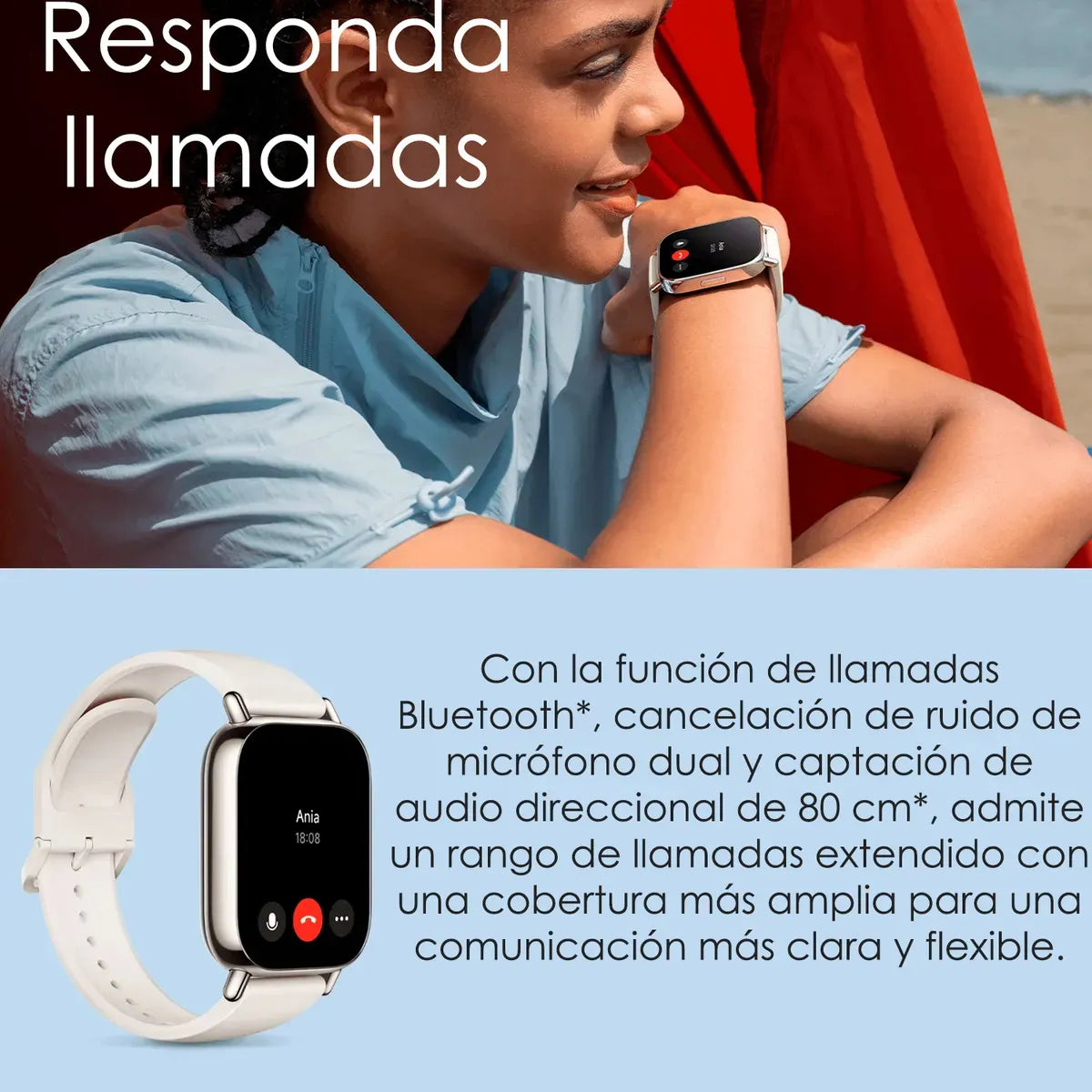 Reloj watch 5 Redmi Lite M2352W1 Bluetooth Display AMOLED 1.96", Negro