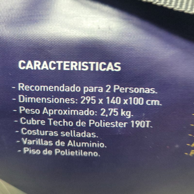 Carpa para 2 Personas National Geographic Gris 295x140x100 cm