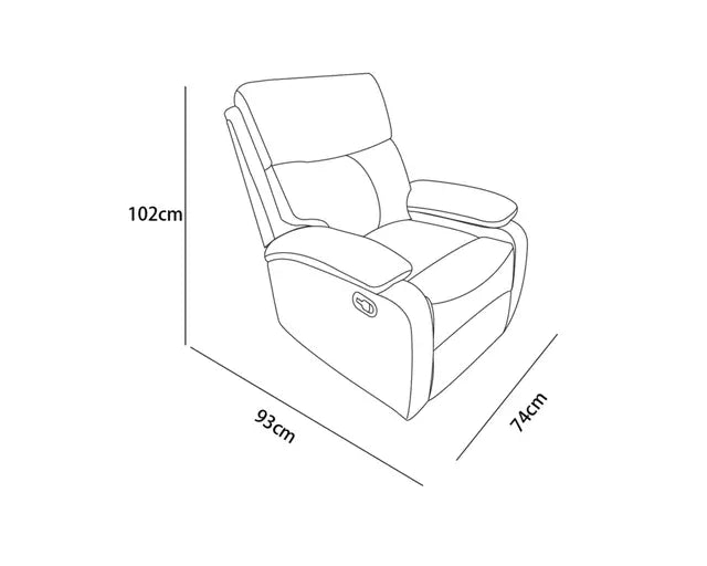Sillón Berger Rai M+ Design Marrón 74x93x102 cm