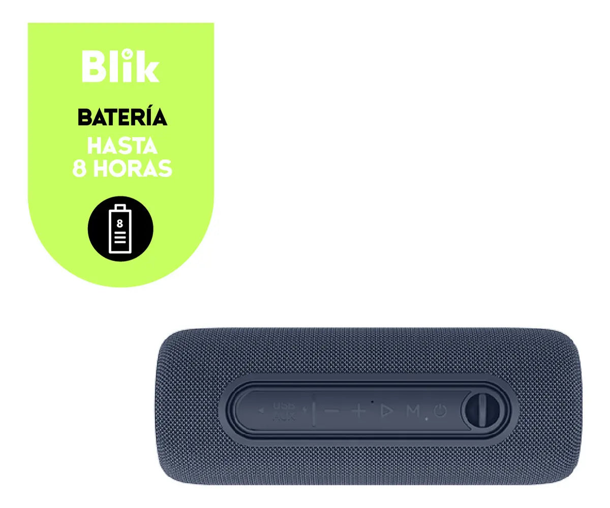 Parlante Portátil Bluetooth Blik BLIK-LIVE-BLU 10W RMS, Azul