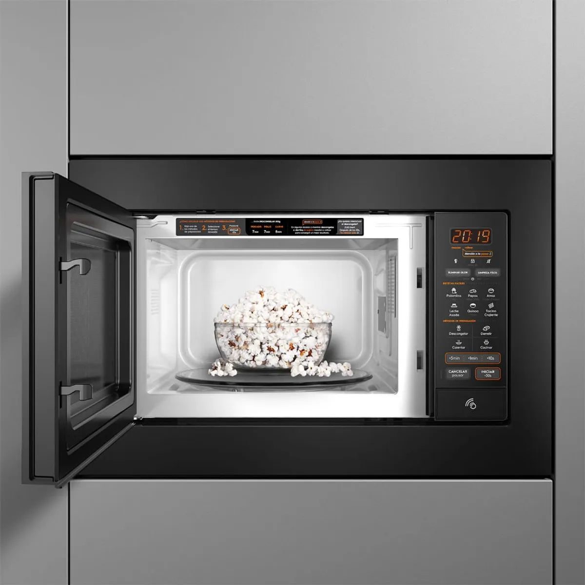 Microondas Empotrable Mademsa MM2EN 27 Litros Negro