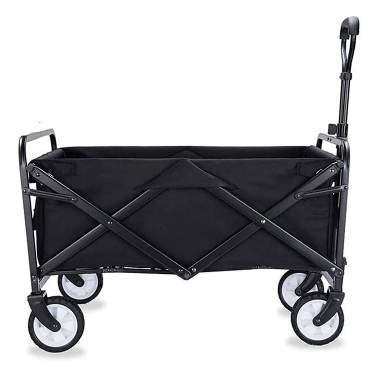 Carro de Arrastre Plegable MIABU MIB-CAR06, Negro